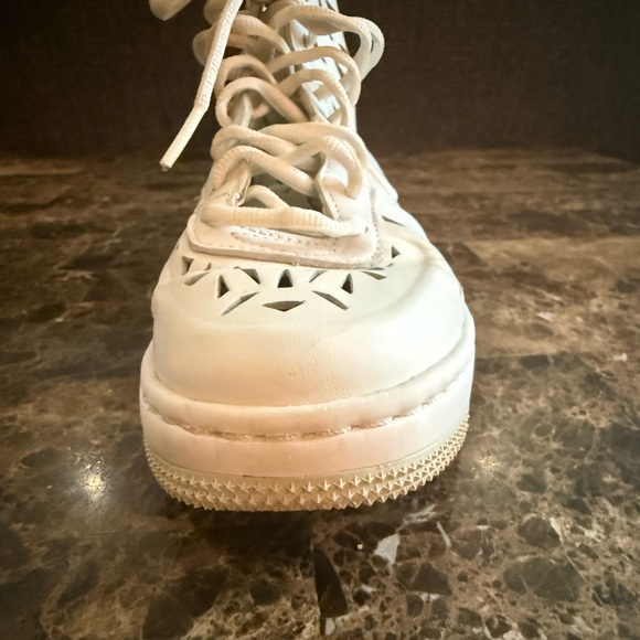Nike. WMNS Air Force 1 Ultra Force Mid "Joli". White/Light Bone. Size 6. - Picture 8 of 12